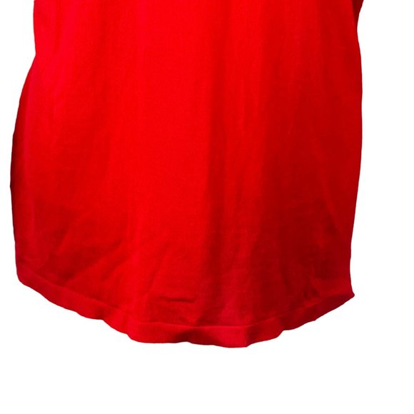 Like new EILEEN FISHER Lightweight Bright Red Merino Wool V-Neck Sweater… - Picture 9 of 12